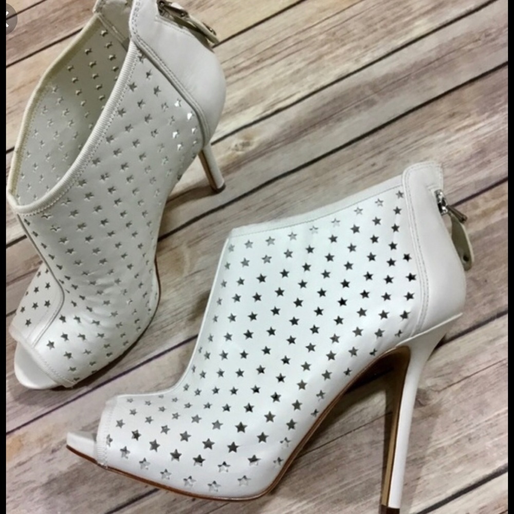 Guess Perforated With Stars Open Toe Bootie 6 - image 1